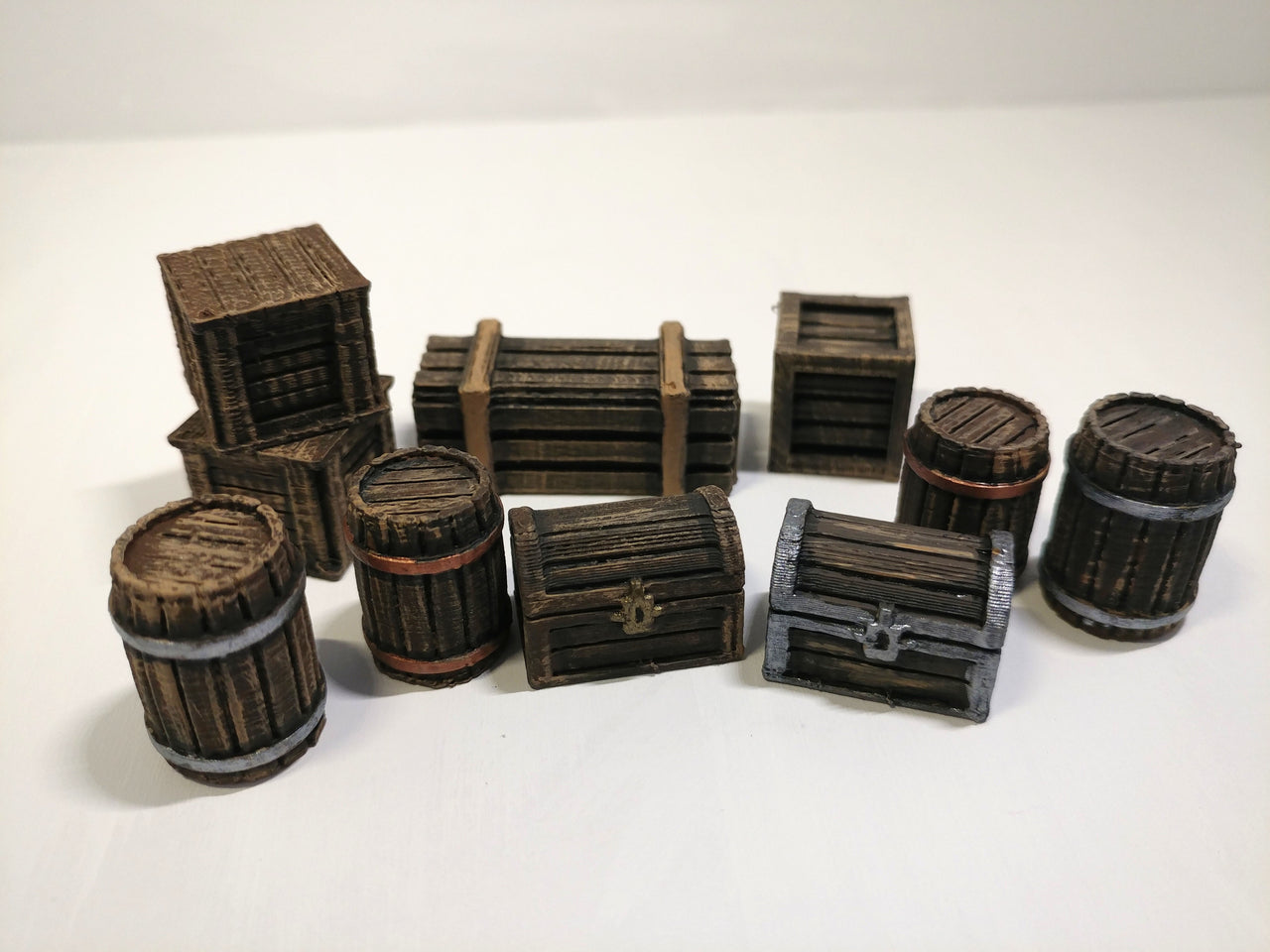 Barrels & Crates (10 Pieces)